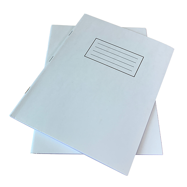 Janrax 9x7"" White 80 Pages Feint and Ruled Exercise Book