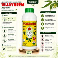 VIJAY NEEM 300 PPM Botanical Insecticide – Azadirachtin 0.03% | Vetrivel Agro Services