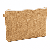 Jute Zipper Pouch