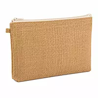 Jute Zipper Pouch