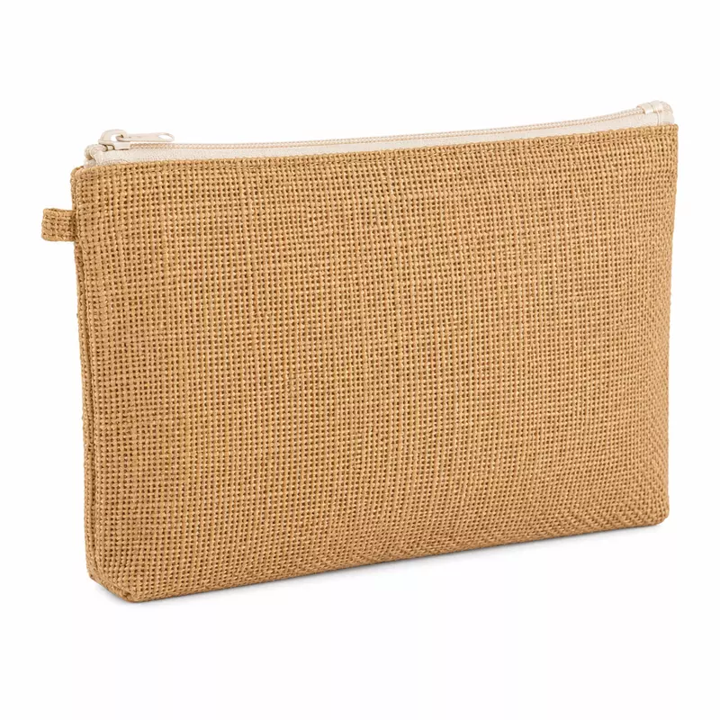 Jute Zipper Pouch