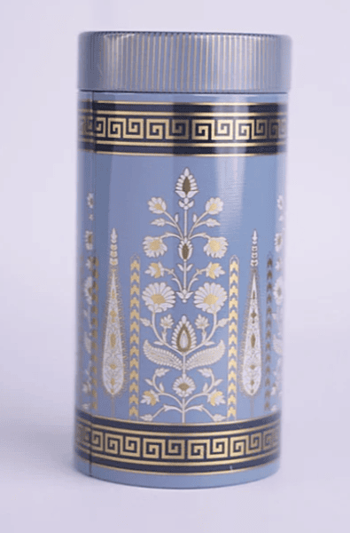 Assorted tin jar 6 inches