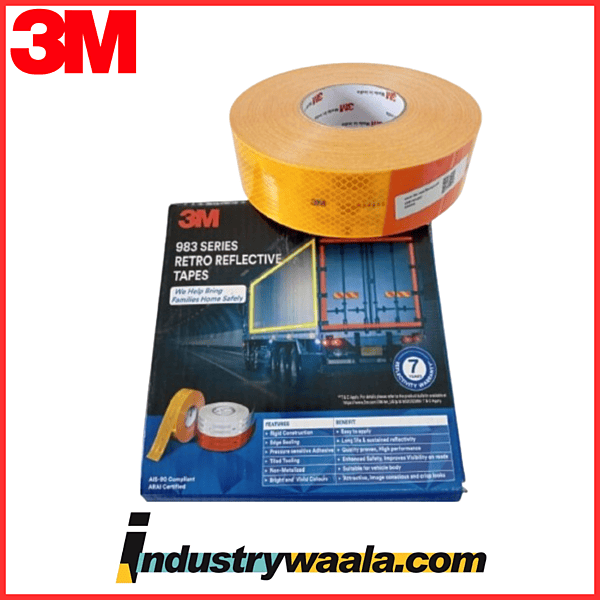 3M 50.8 MM X 50 Mtr Yellow Conspicuity Marking (Reflecting Tape)