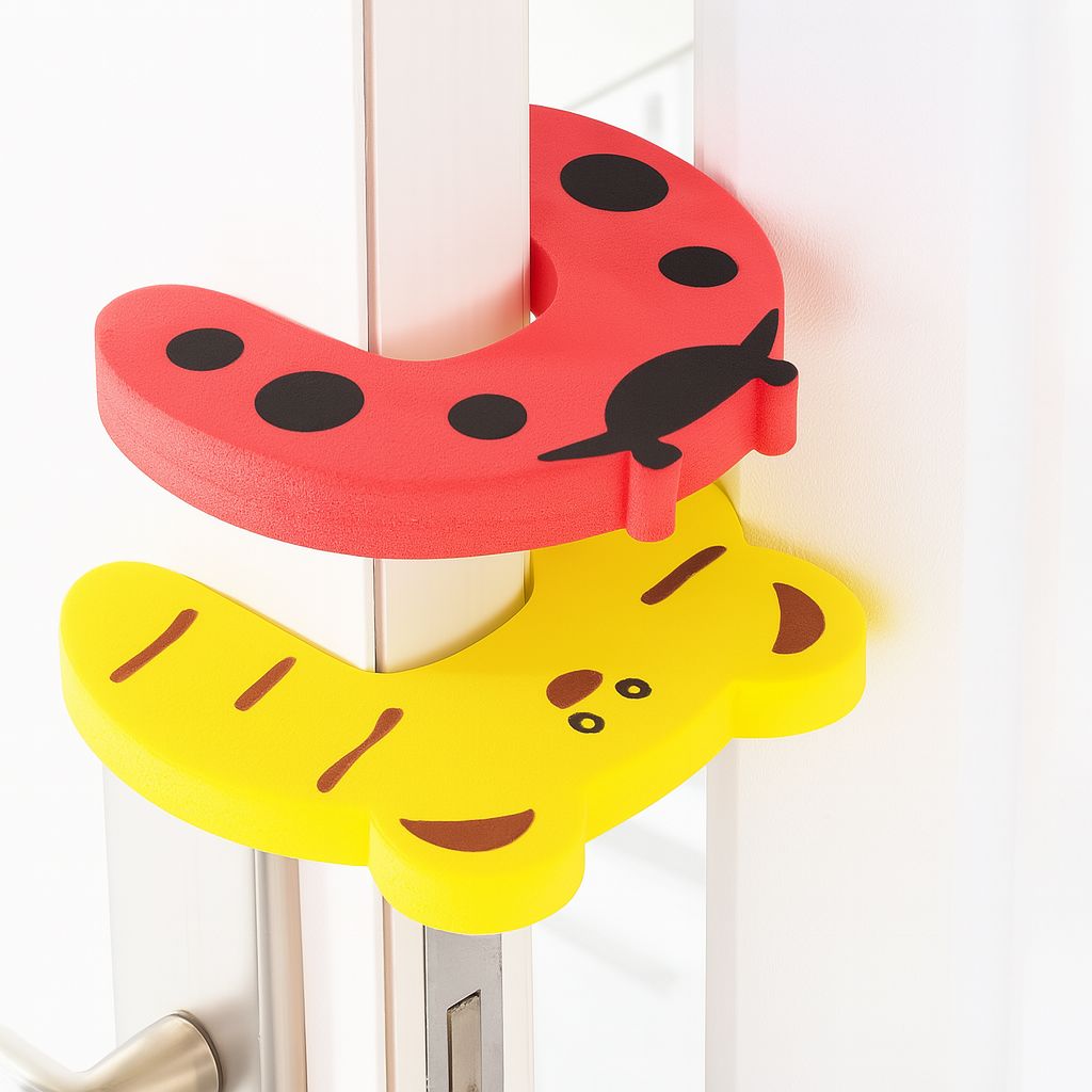 Child Safety Door Stopper – Soft Foam Pinch Guard, Pack of 3 (Assorted Designs) Child Safety Door Stopper – Soft Foam Pinch Guard, Pack of 3 (Assorted Designs)