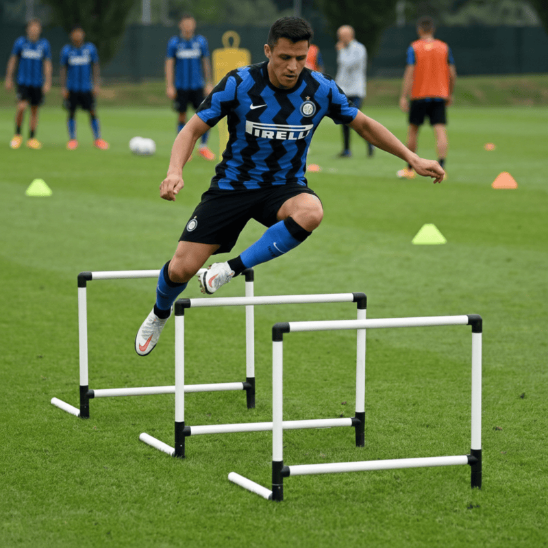 VAYU Adjustible Hurdle (21 inches to 36 inches) Professional Training for Seniors (Set of 3)