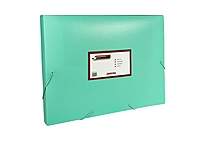 Pastel Green A4 Elastic Closure Box File