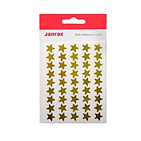 Pack of 90 Golden 15mm Self-Adhesive Shiny Stars