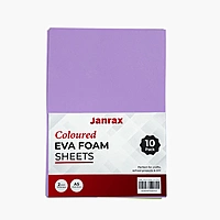 Pack of 10 A5 Lilac Coloured EVA Foam Sheets