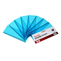 Pack of 8 Blue 191x70mm Dyslexia Overlay Reading Rulers â€“ PET Material, Rounded Corners