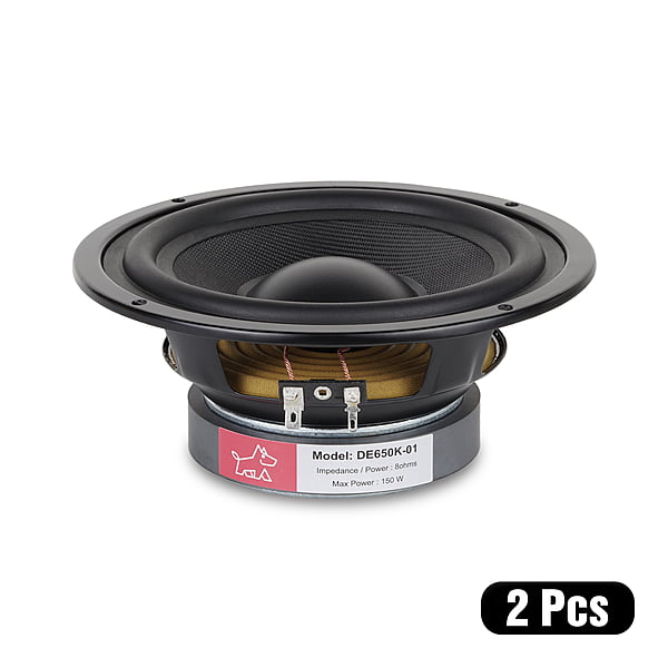 DE650K-01 Kevlar cone Woofer 6.5" 8Ohms 150 Watts (2 Pcs) DE650K-01 Kevlar cone Woofer 6.5" 8Ohms 150 Watts (2 Pcs)
