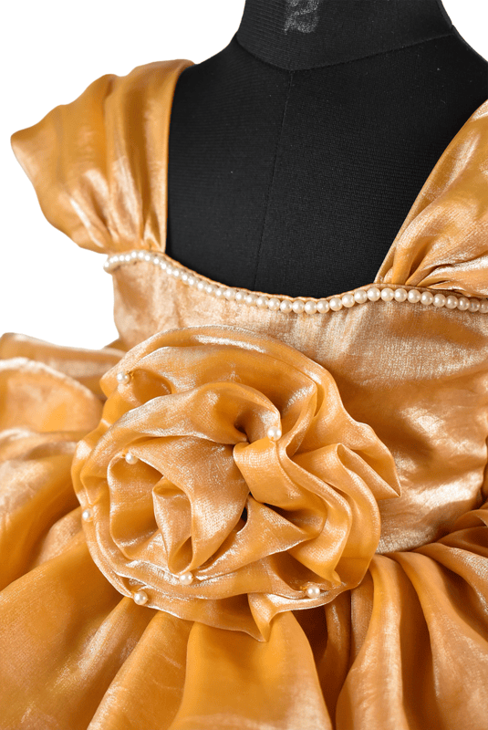 Golden Rose Couture Dress