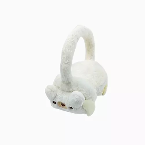 White Plush Cinnamoroll Earmuffs – Fuzzy Winter Ear Warmers