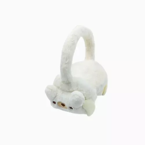 White Plush Cinnamoroll Earmuffs – Fuzzy Winter Ear Warmers