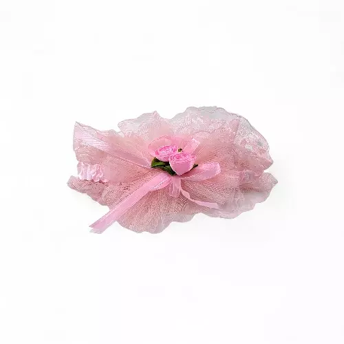 Delicate Blush Pink Lace & Tulle Baby Girl Headband - Newborn to Toddler