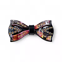 Elegant Black and Red Ribbon Hair Barrette Clip for Women
