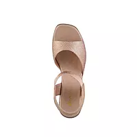 Amazing Champagne Glitter Platform Heels