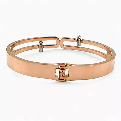 Anti-Tarnish Rose Gold Plated Modern Buckle Bracelets
