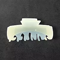Wavy Blue & Cream Swirl Claw Clip | Large Glitter Hair Clip for Thick Hair