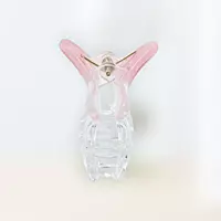 Chic Starfish Clear & Blush Pink Hair Claw Clip - Medium Size