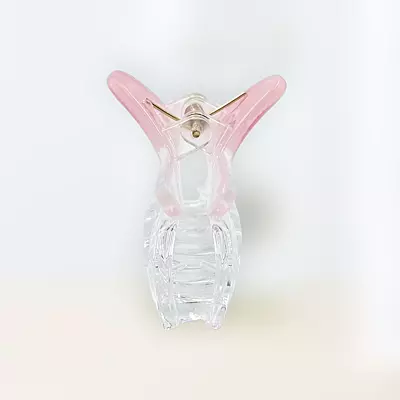 Chic Starfish Clear & Blush Pink Hair Claw Clip - Medium Size
