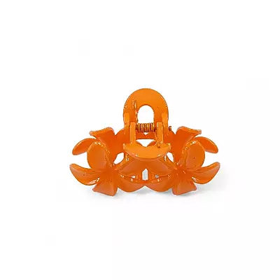 Orange Mini Flower Hair Claw Clips