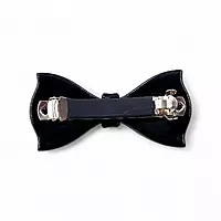 Elegant Black and Red Ribbon Hair Barrette Clip for Women