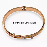 Anti-Tarnish Rose Gold Plated Modern Buckle Bracelets