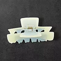 Wavy Blue & Cream Swirl Claw Clip | Large Glitter Hair Clip for Thick Hair