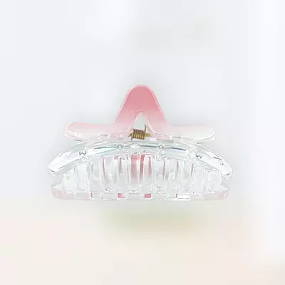 Chic Starfish Clear & Blush Pink Hair Claw Clip - Medium Size