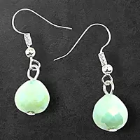 Pastel Mint Green Bead & Pearl Necklace and Earring Set | Elegant Fashion Jewelry