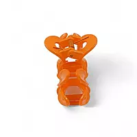 Orange Mini Flower Hair Claw Clips