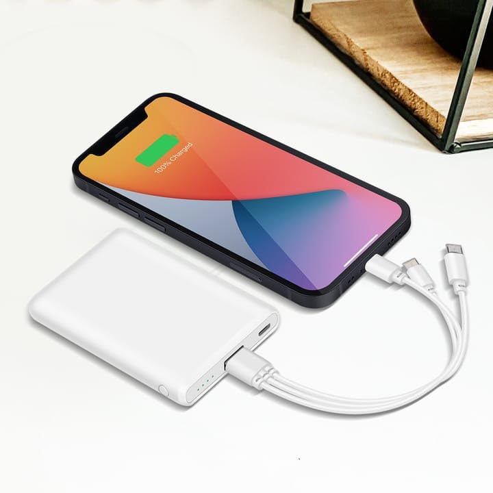 3 IN 1 Data Cable Compatible with Power Bank, Charger, Smartphone (White) 3 IN 1 Data Cable Compatible with Power Bank, Charger, Smartphone (White)