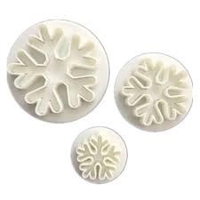 3 Pcs Snowflakes Plunger Cutter 1