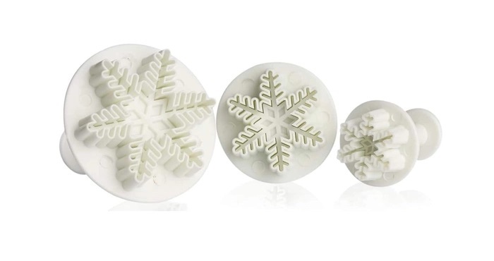 3 Pcs Snowflakes Plunger Cutter 2