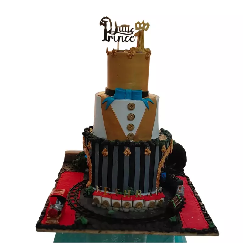 3 Tier Little Prince Train Theme