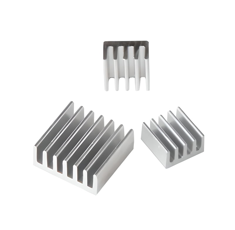 3 in 1 Aluminum Heat Sink Set for Raspberry Pi