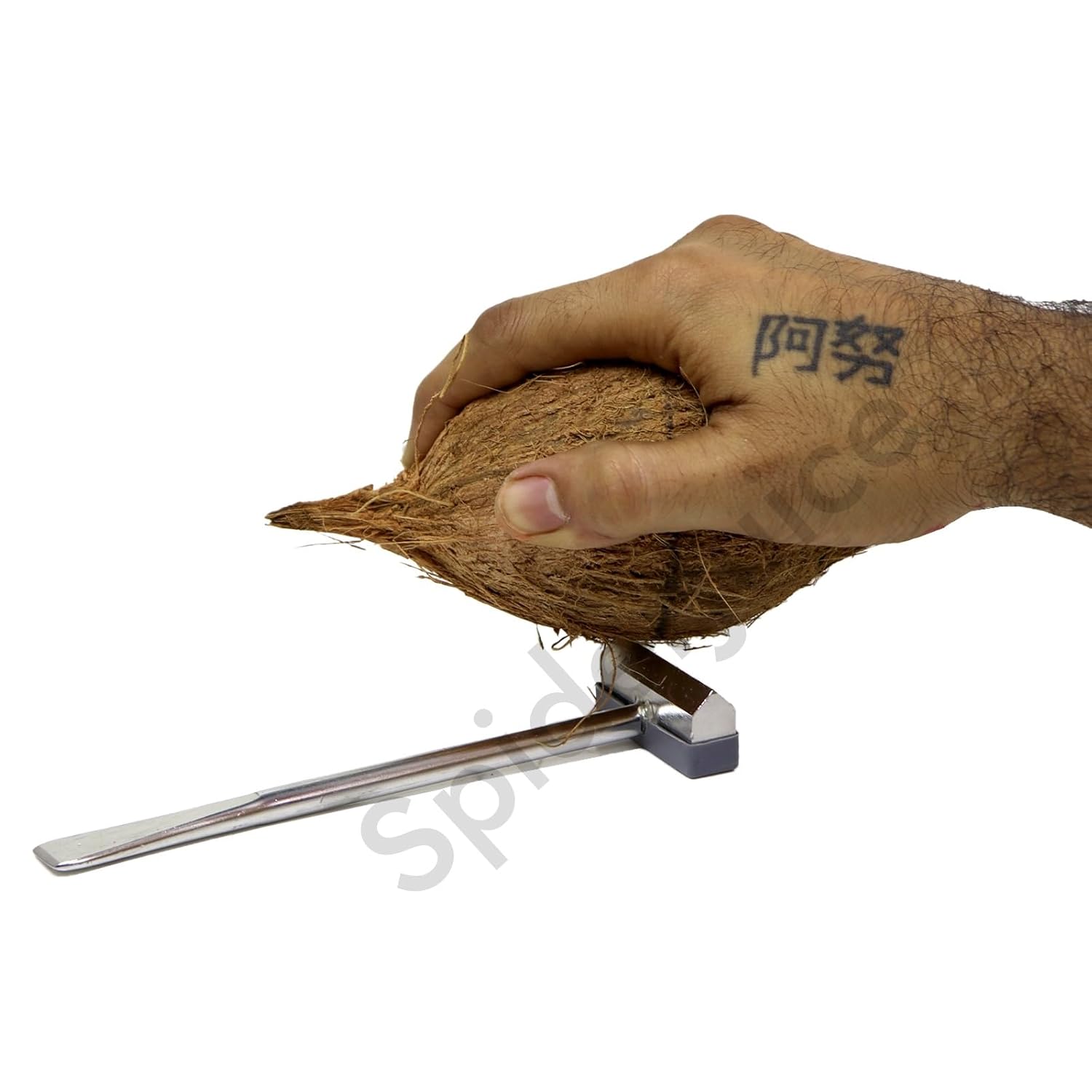 3-in-1 Stainless Steel Coconut Breaker Tool – Opener, Flesh Remover & Jaggery Breaker
