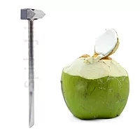 3-in-1 Stainless Steel Coconut Breaker Tool – Opener, Flesh Remover & Jaggery Breaker