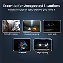 Portronics 2506 Eco Glow Rechargeable Torch – 300 Lumens | 3W | Flasher | 1200mAh Battery | Orange