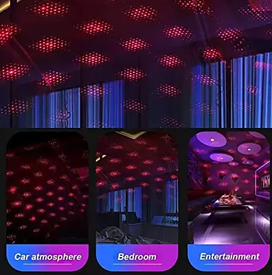 USB Star Night Car Ceiling Projector Laser Lights (Pack of 2 : Color of Black) USB Star Night Car Ceiling Projector Laser Lights (Pack of 2 : Color of Black)