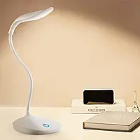 LED Desk Lamp with Flexible Gooseneck, Touch Switch, USB Powered, Study Table Light, Blue, Pink, Green, White