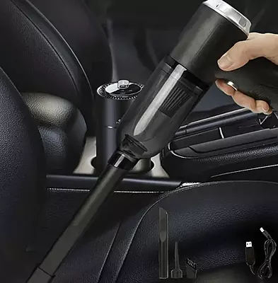 3 in 1 Portable Wireless Car Vacuum Cleaner with Blower Pack of 1 (Colour:Black) 3 in 1 Portable Wireless Car Vacuum Cleaner with Blower Pack of 1 (Colour:Black)