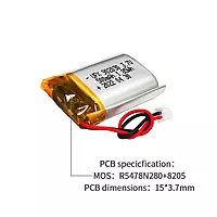 LIPUS 902030 3.7V 500 MAH