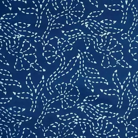Akola Dabu Indigo Cotton Fabric #3