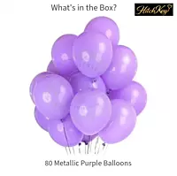 Metallic Purple Balloons Kit - 80 pcs
