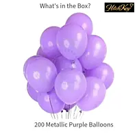 Metallic Purple Balloons Kit - 200 pcs
