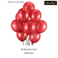 Metallic Red Balloons Kit - 80 pcs
