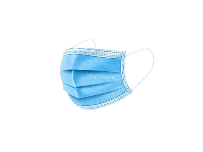 Economic Face Mask (3-Ply) - With Nose Pin (Pack of 100)