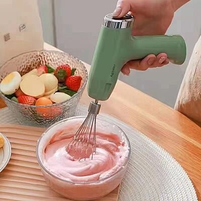 3 in 1 USB Egg Beater, 3 in 1 Wireless Electric Hand Mixer Pack of 1 (Colour: Green/Blue/Pink) 3 in 1 USB Egg Beater, 3 in 1 Wireless Electric Hand Mixer Pack of 1 (Colour: Green/Blue/Pink)