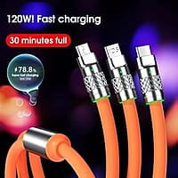 Multiple charging connectors on 3-in-1 cable Multiple charging connectors on 3-in-1 cable